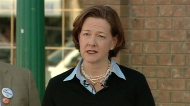 La chef progressiste-conservatrice, Alison Redford.