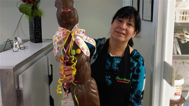 La propriétaire de la chocolaterie Choco-Mango à Val-d'Or, Olga Coronado Mijangos