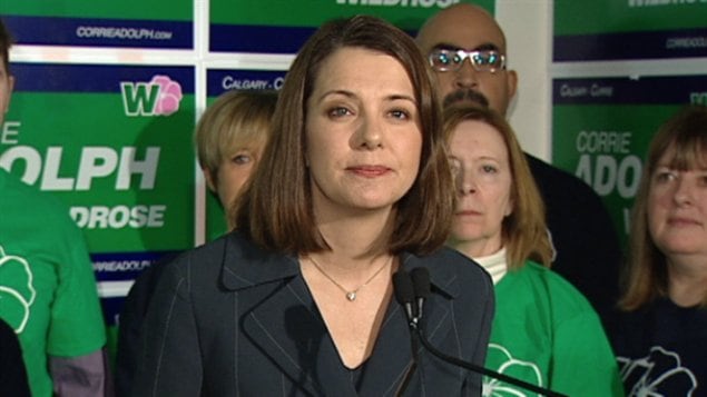 La chef du Wildrose, Danielle Smith.