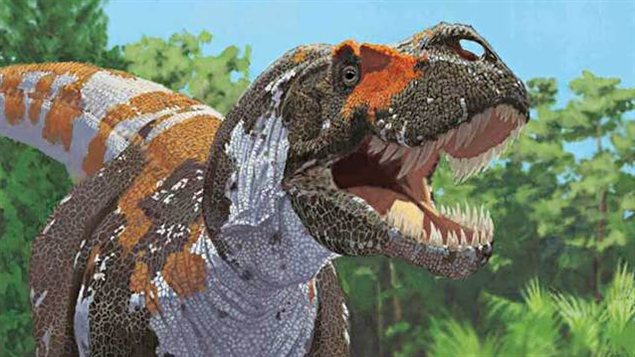 Reconstitution d'un tyrannosaure