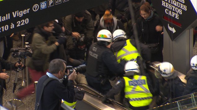 Intervention policière au Palais des congrès