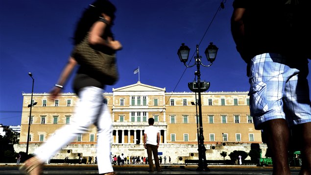 Athènes, le siège du parlement grec