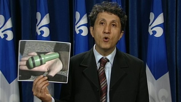 Le député de Mercier et porte-parole de QUébec solidaire, Amir Khadir