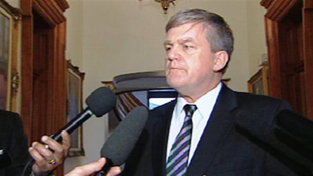 Le premier ministre du N.-B., David Alward