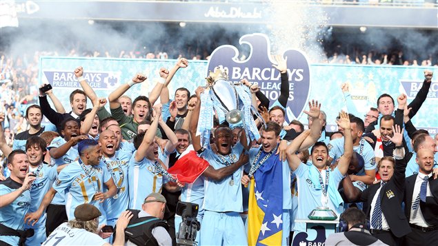MAnchester City champions d'Angleterre 2012
