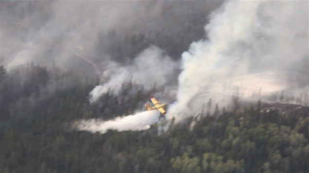 Incendie de forêt en Ontario