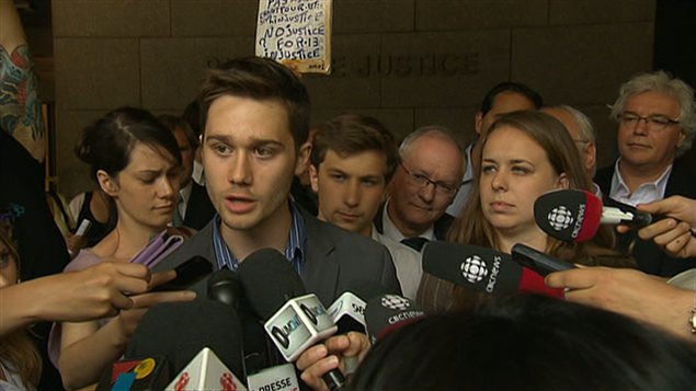 Léo Bureau-Blouin, Gabriel Nadeau-Dubois et Martine Desjardins
