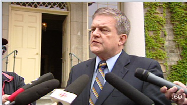 Le premier ministre du Nouveau-Brunswick, David Alward.