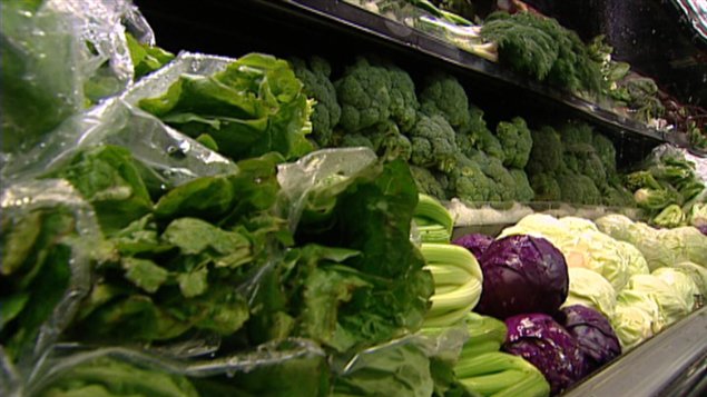 Étalage de légumes épicerie