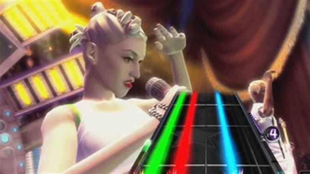 L'avatar de la chanteuse Gwen Stefani, de No Doubt, dans le jeu Band hero