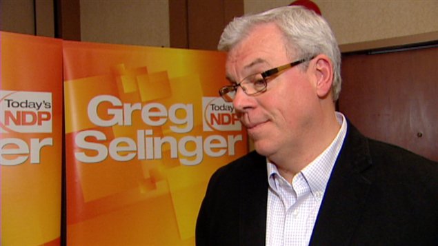 Le premier ministre manitobain et chef du NPD Manitoba, Greg Selinger