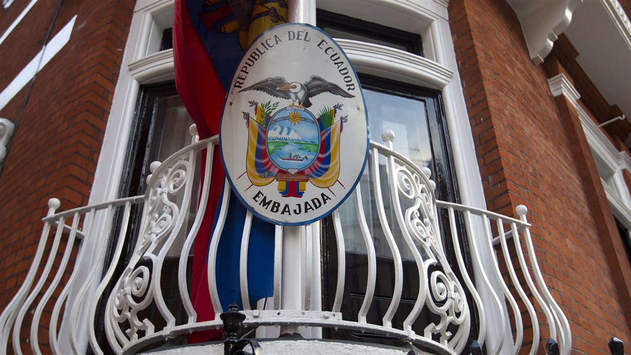 L'ambassade d'Équateur à Londres où s'est réfugié Julian Assange