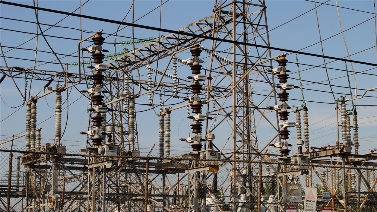 Poste électrique à SainteCatherinedelaJacquesCartier