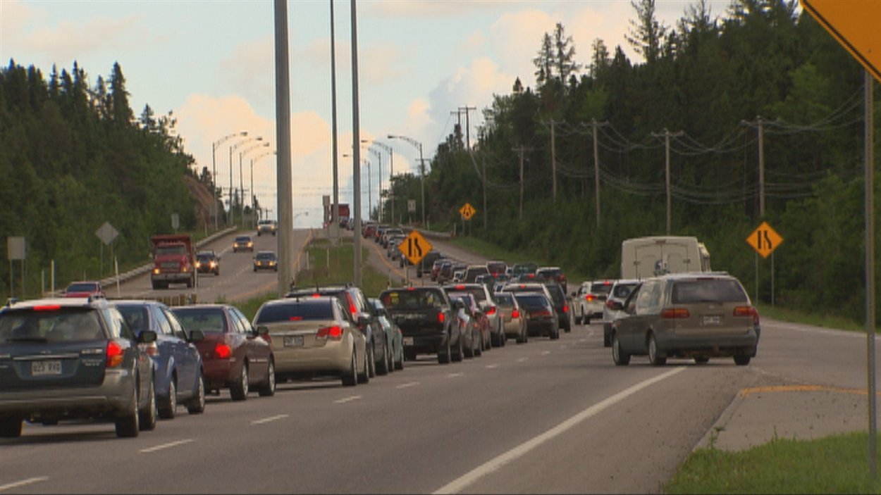 Fête des dix ans de Saguenay circulation difficile RadioCanada