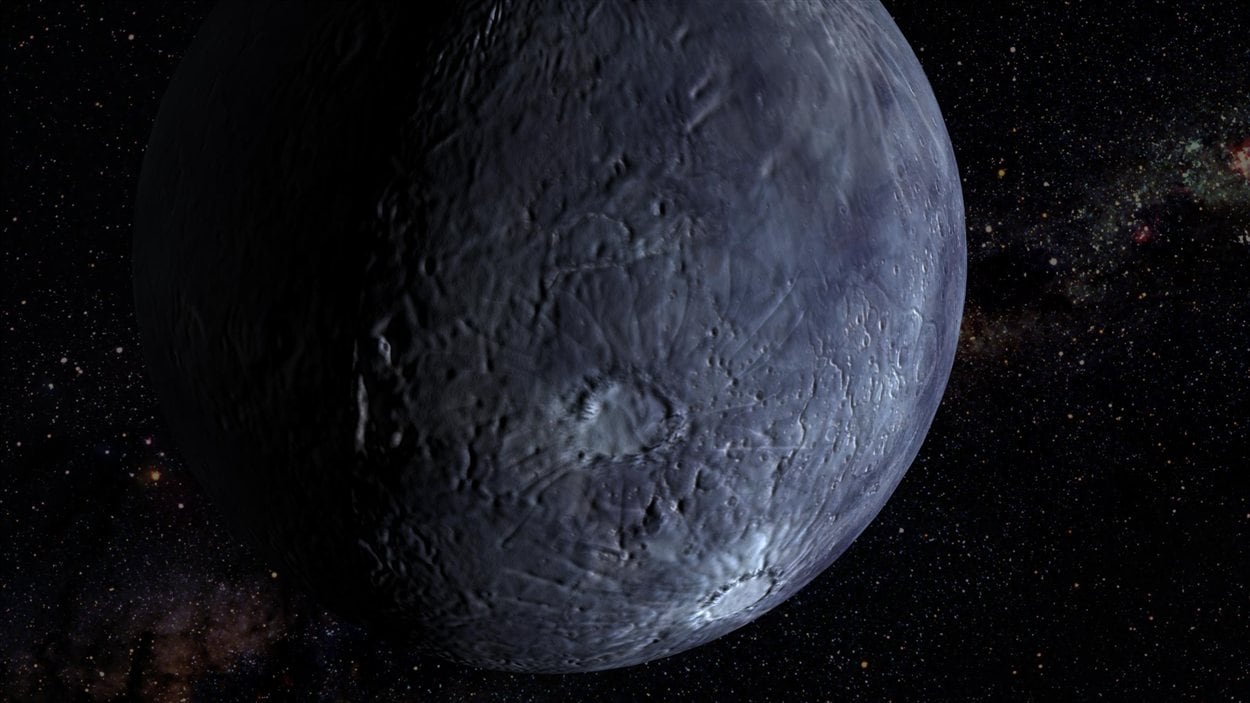 Impression artistique d'une planète naine comme Pluton.