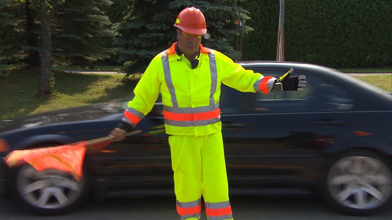 Un signaleur routier a été happé près de Vanderhoof | Radio-Canada
