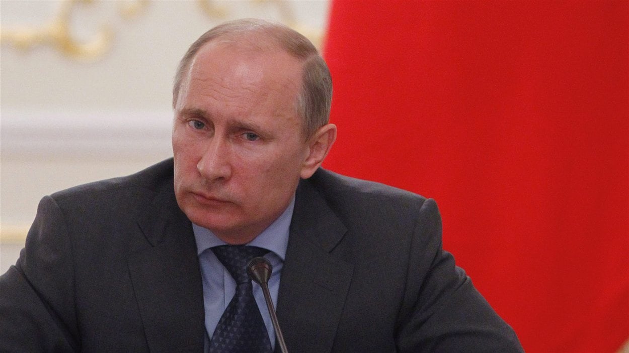Le président russe Vladimir Poutine lors d'une réunion à Moscou, le 20 juillet
