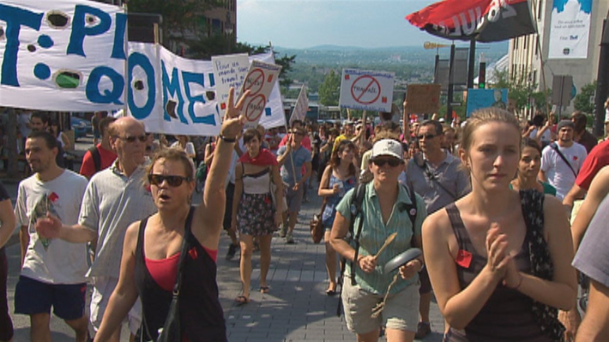 La manifestation du 22 juillet à Québec