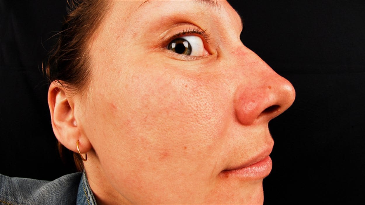 Le visage d'une femme