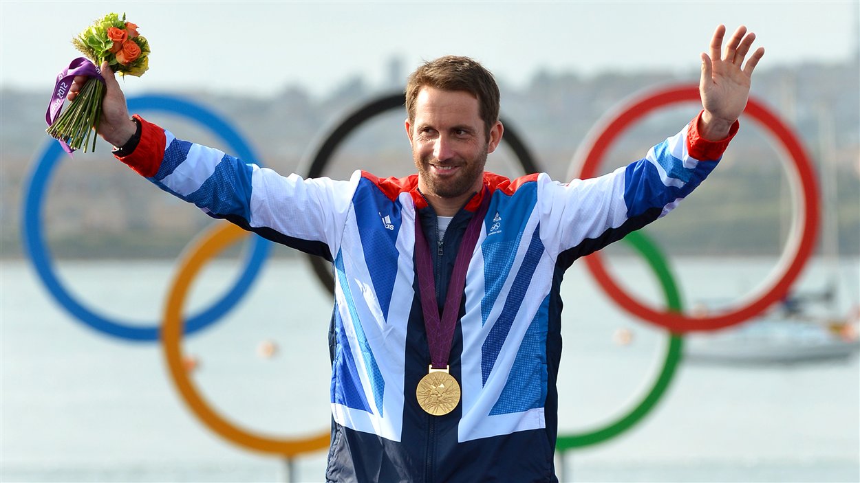 Le champion olympique en Finn, le Britannique Ben Ainslie