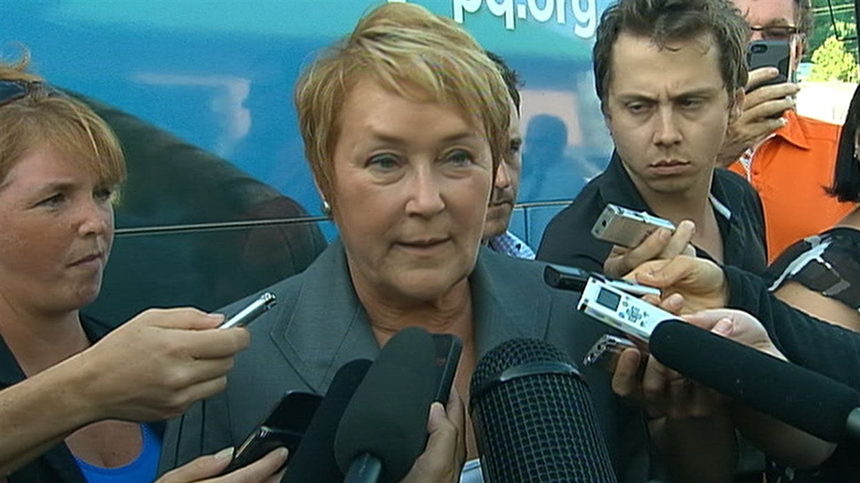 Pauline Marois a brièvement réagi au reportage diffusé par Radio-Canada.