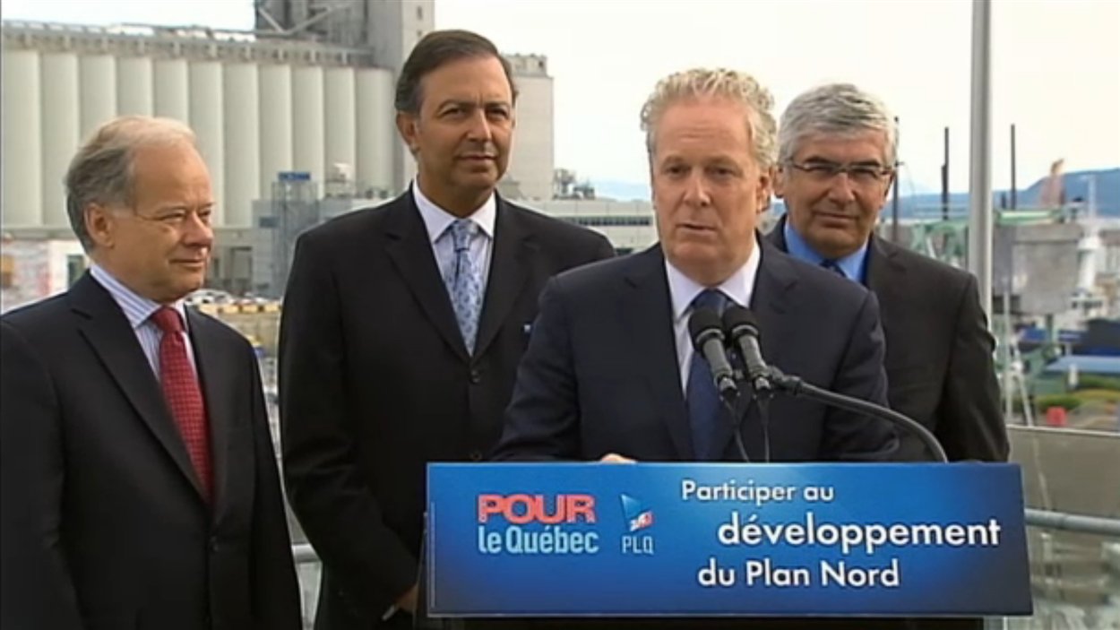 Annonce économique du PLQ sur le Plan Nord par Jean Charest