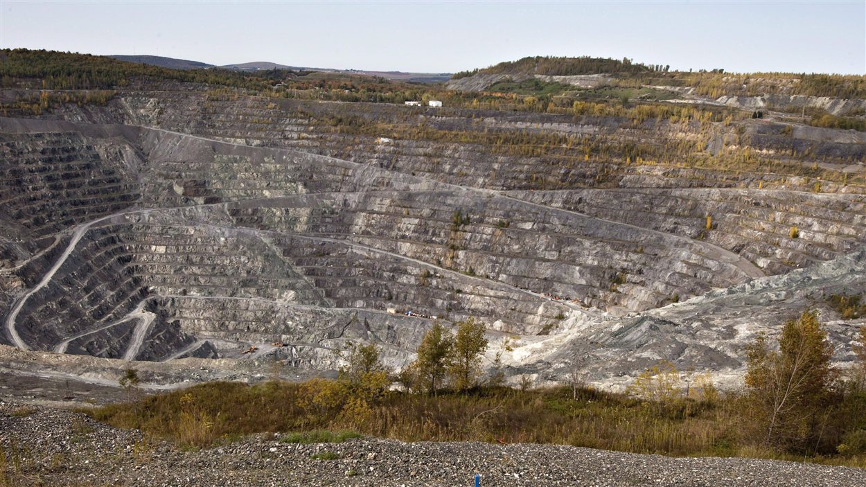 La mine Jeffrey à Asbestos, en Estrie.