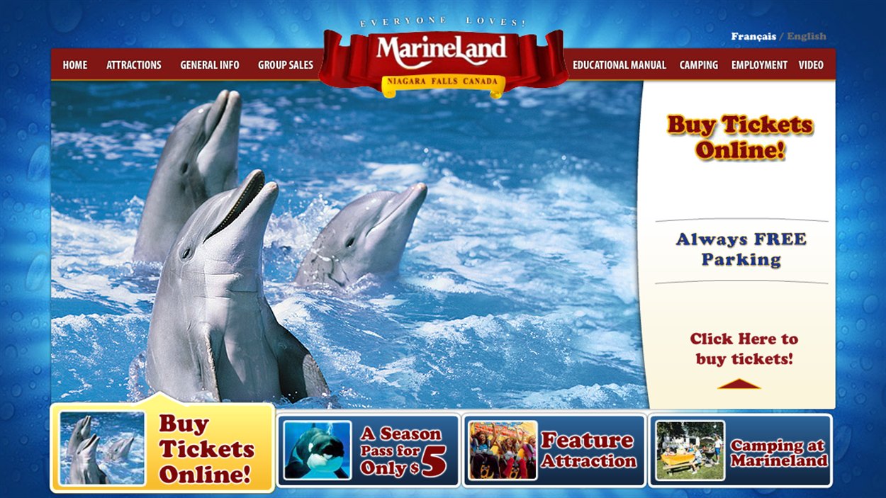 Le parc marin Marineland est une attraction touristique majeure en Ontario.