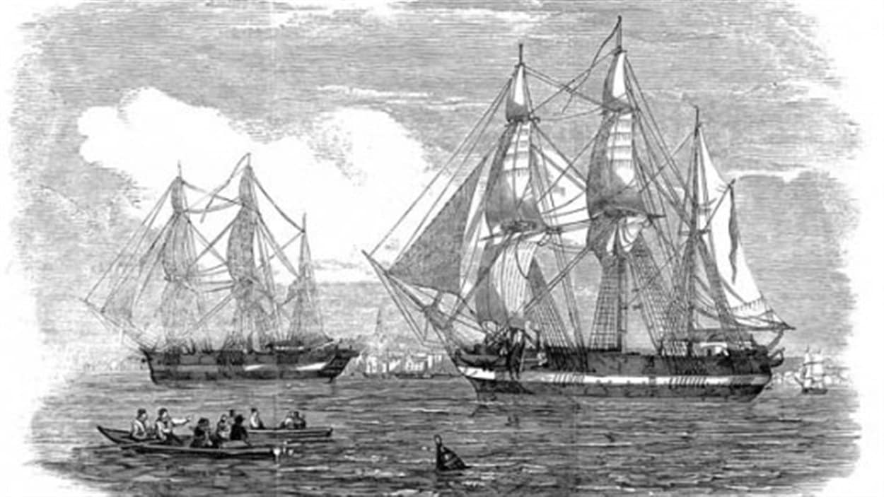 Les bateaux de l'expédition Franklin
