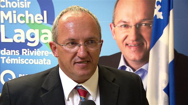 Le candidat péquiste, Michel Lagacé