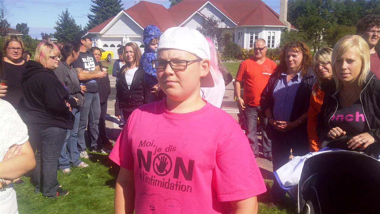 Manifestation à Shippagan contre l'intimidation