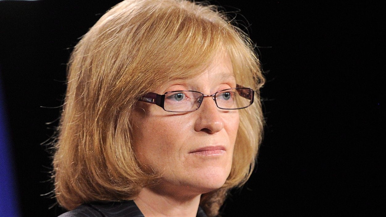 La commissaire à l'information du Canada, Suzanne Legault, lors d'une conférense de presse à Ottawa le 31 mai 2012.