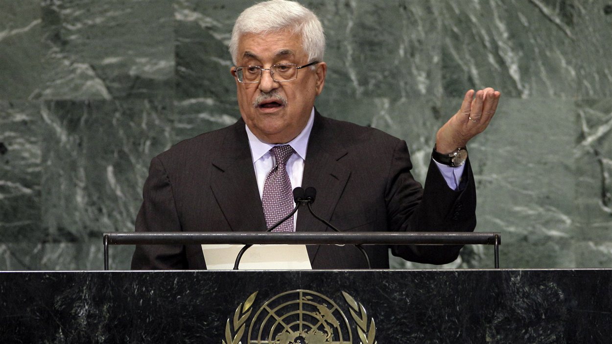 Le président de l’Autorité palestinienne Mahmoud Abbas s'adresse à l'Assemblée générale, à New York.