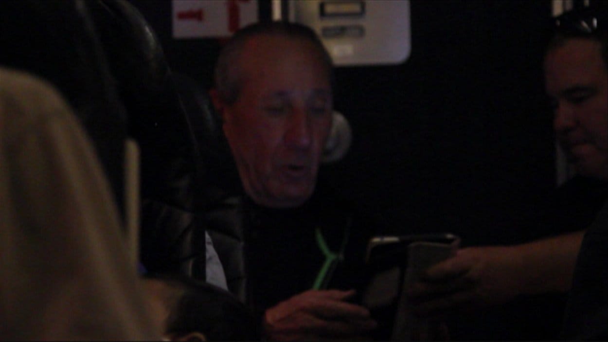 Images filmées par Radio-Canada sur l'avion