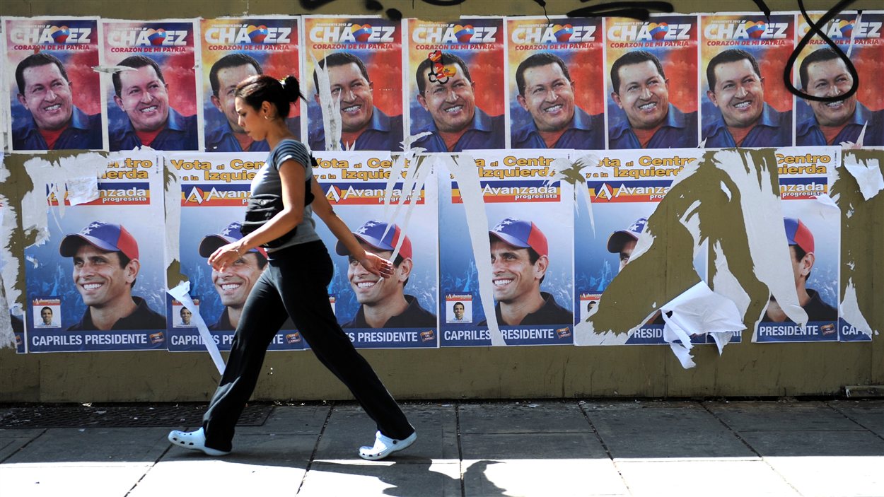 Affiches électorales à Caracas 