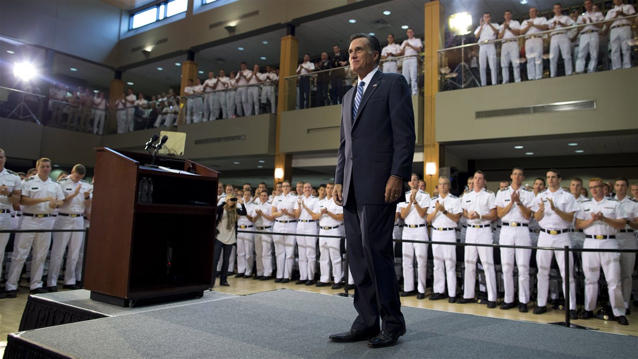 Mitt Romney à l'Institut militaire de Virginie