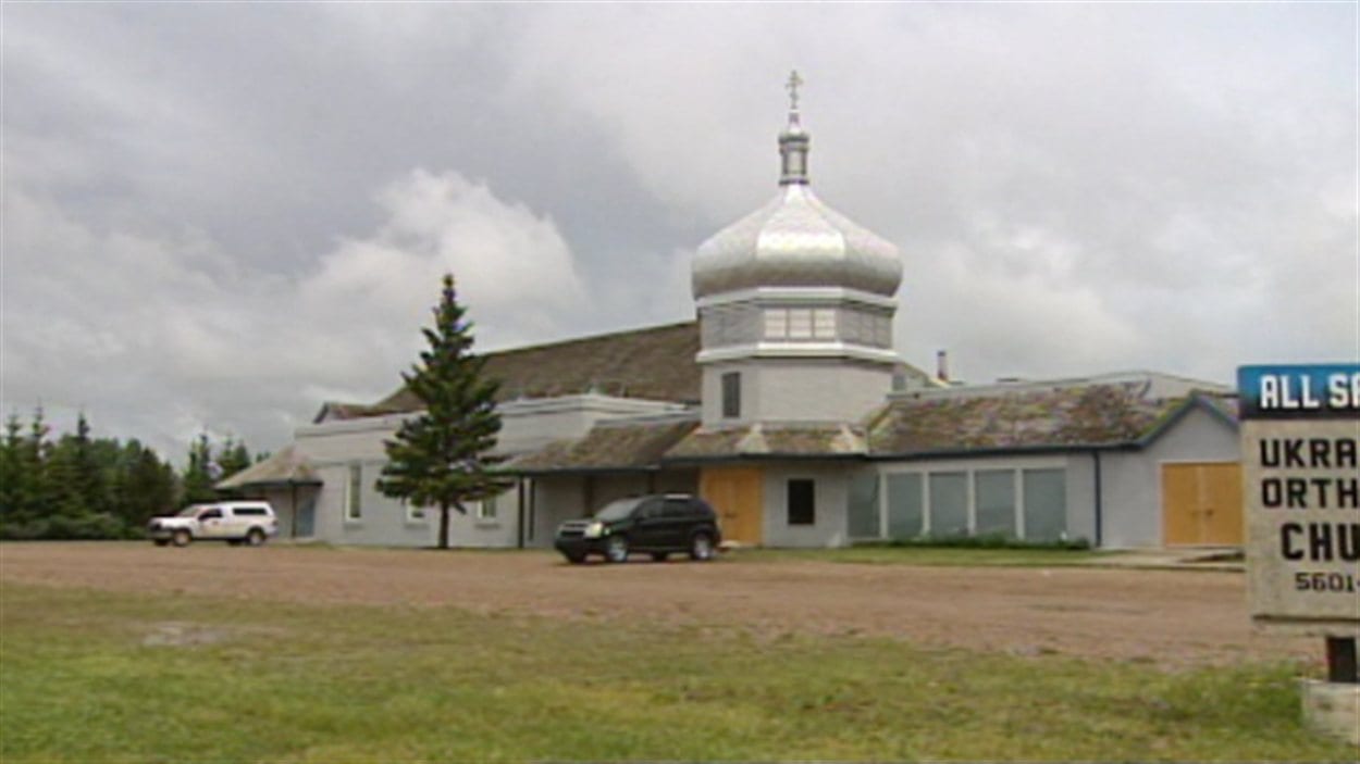 Vue de l'église orthodoxe ukrainienne de Saint-Paul dont s'occupait le prêtre John Lipinski