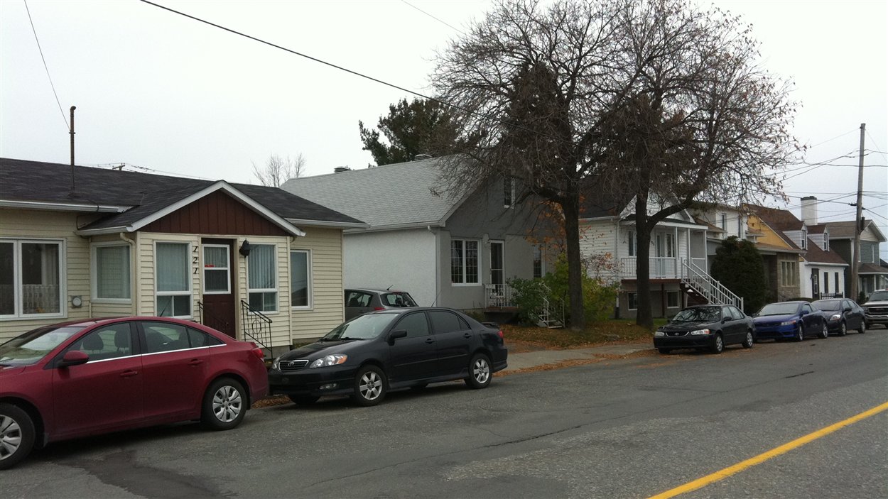 Un quartier résidentiel à Rouyn-Noranda