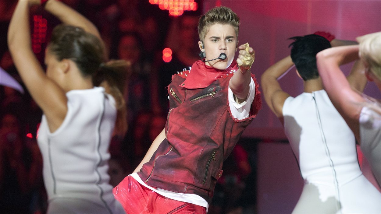 Justin Bieber sur scène