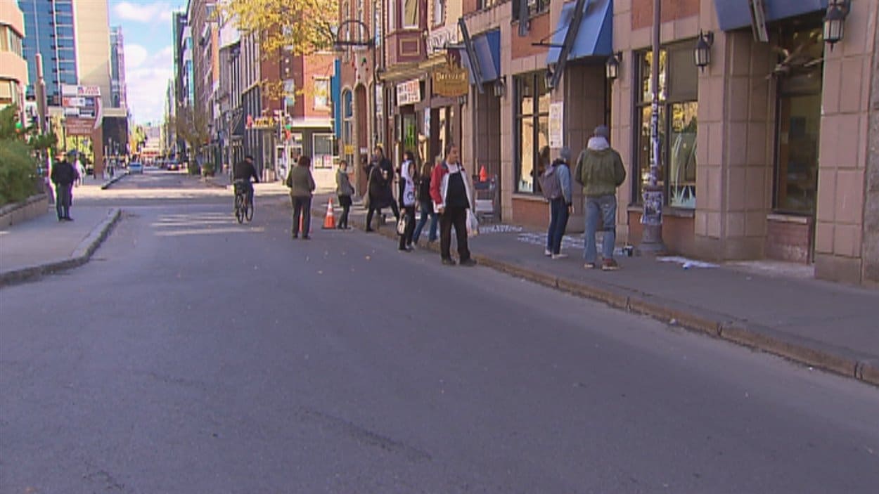 Rue Saint-Joseph dans le quartier Saint-Roch à Québec