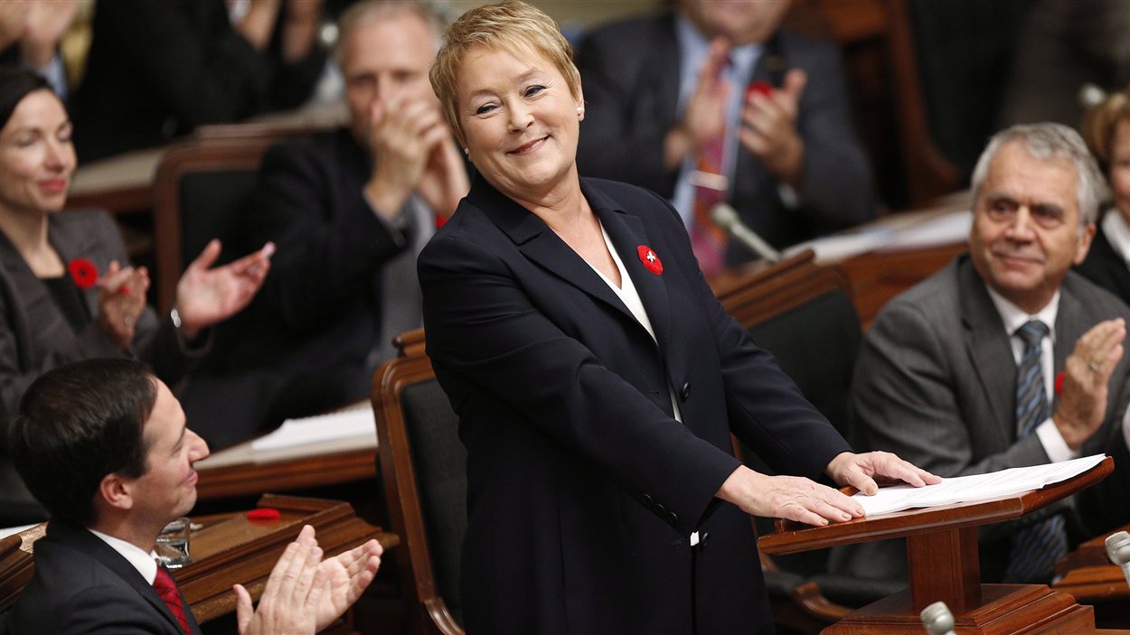 Pauline Marois présente son premier discours d'ouverture