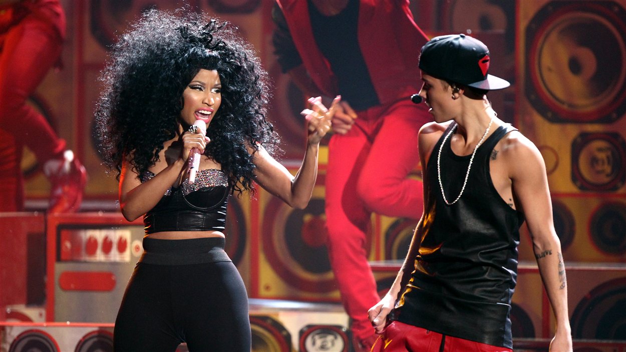 Nicki Minaj et Justin Bieber.