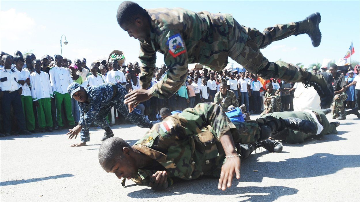 D'anciens soldats veulent une armée nationale en Haïti RadioCanada