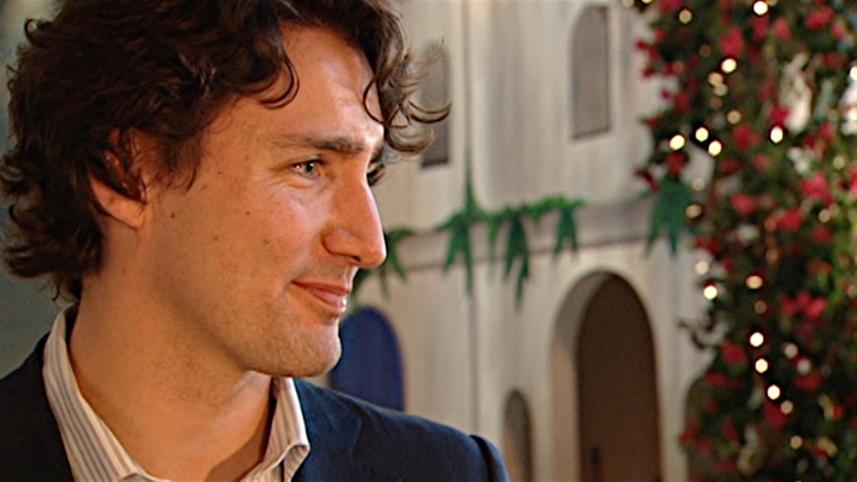 Le candidat à la course à la direction du Parti libéral du Canada, Justin Trudeau, de passage à Gatineau