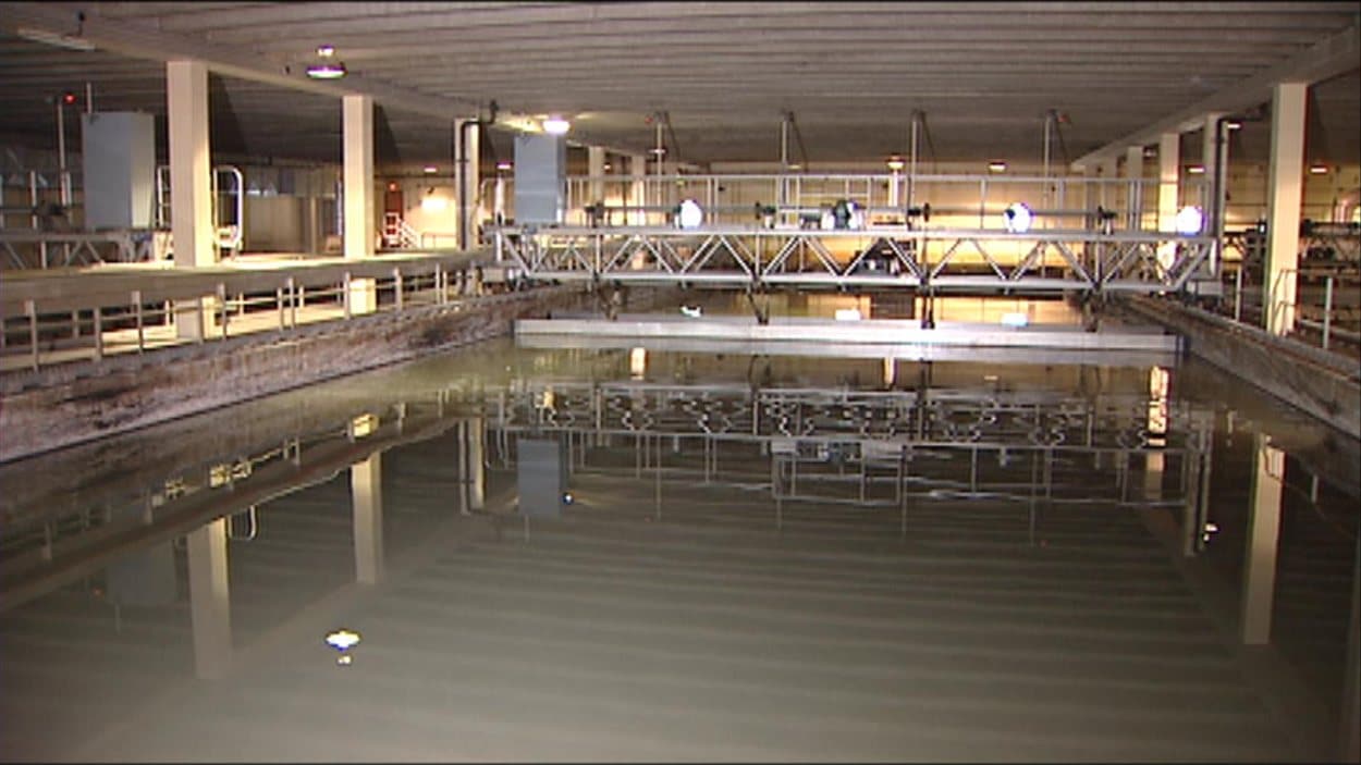 L'intérieur de l'usine de traitement des eaux usées de Regina.