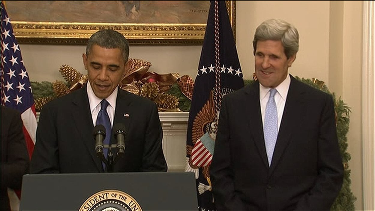 Le président Obama et John Kerry