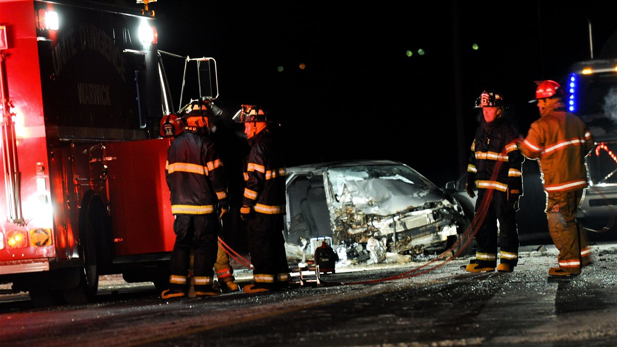 Accident sur la route 116 près de Warwick RadioCanada Accident sur la route 116 près de Warwick RadioCanada