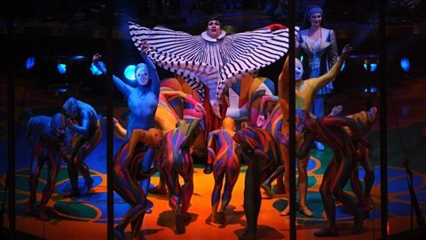 Le spectacle Saltimbanco, du Cirque du Soleil