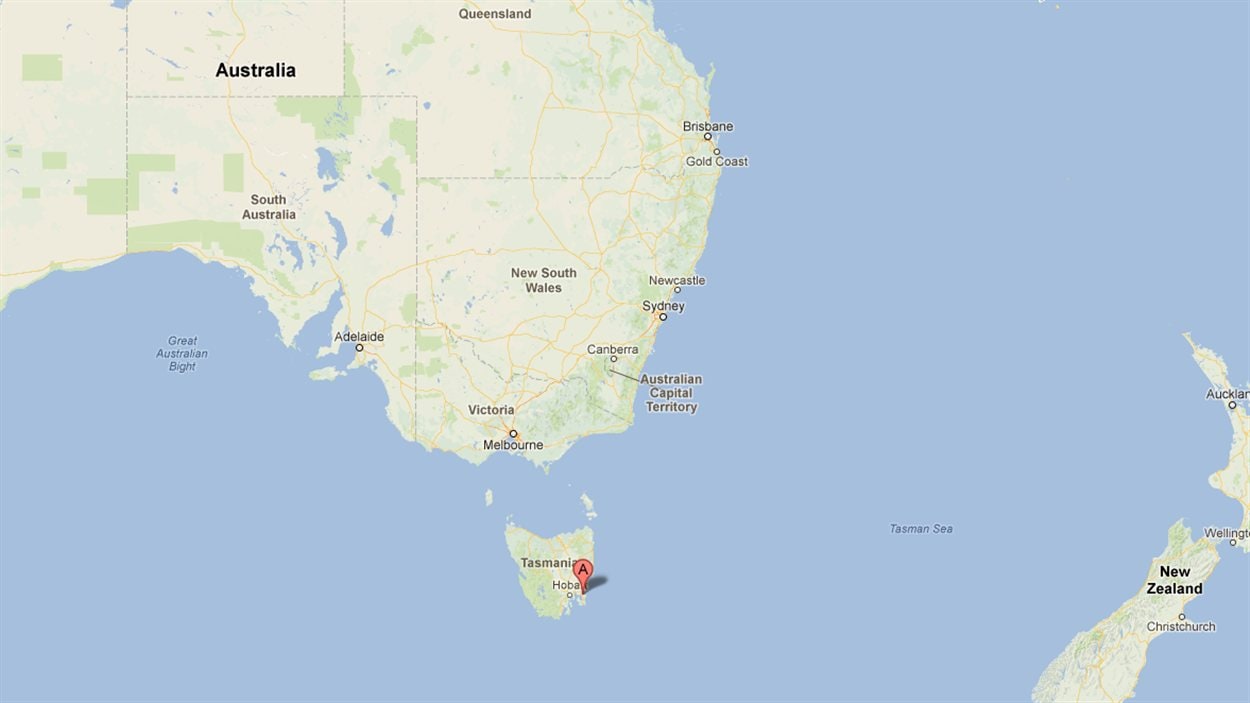 La Tasmanie est un État australien situé à 240 km de la côte Sud-Est de l'île principale de l'Australie