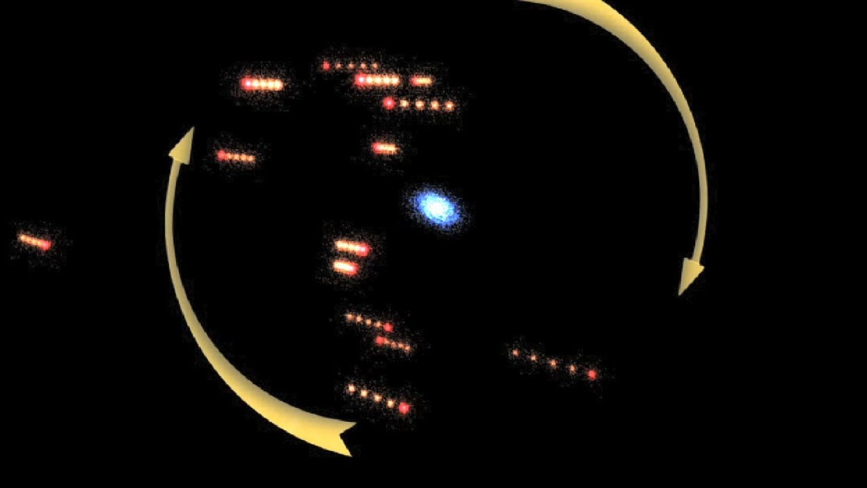 Les galaxies naines en rotation autour d'Andromède